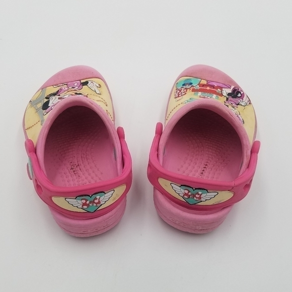 Crocs Disney Minnie Mouse Airplane Sunglasses Travel Sandal Clog 4T 5T - Picture 5 of 8